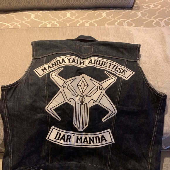 Large Levi’s denim vest dark blue - Picture 9 of 12